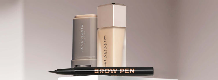 Beauty Balm, Impeccable Foundation, Brow Pen
