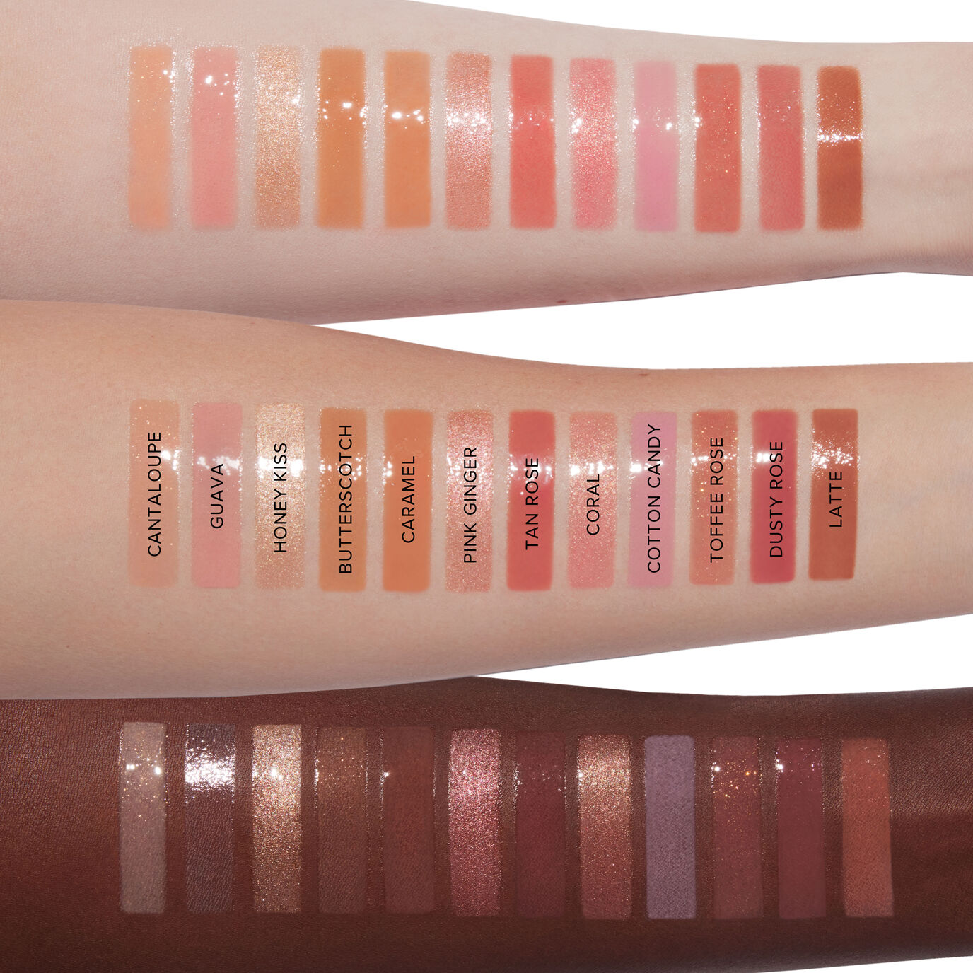 Lip Gloss Arm Swatches