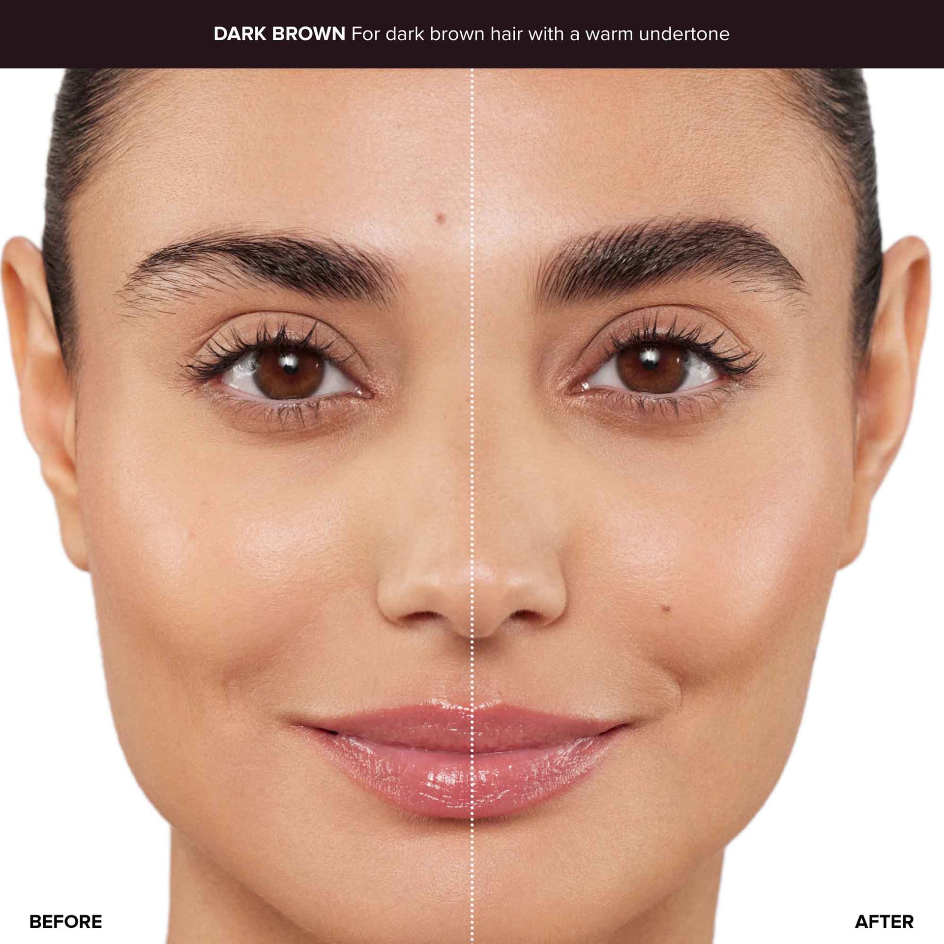 Dark Brown | Brow Wiz® Before After Dark Brown