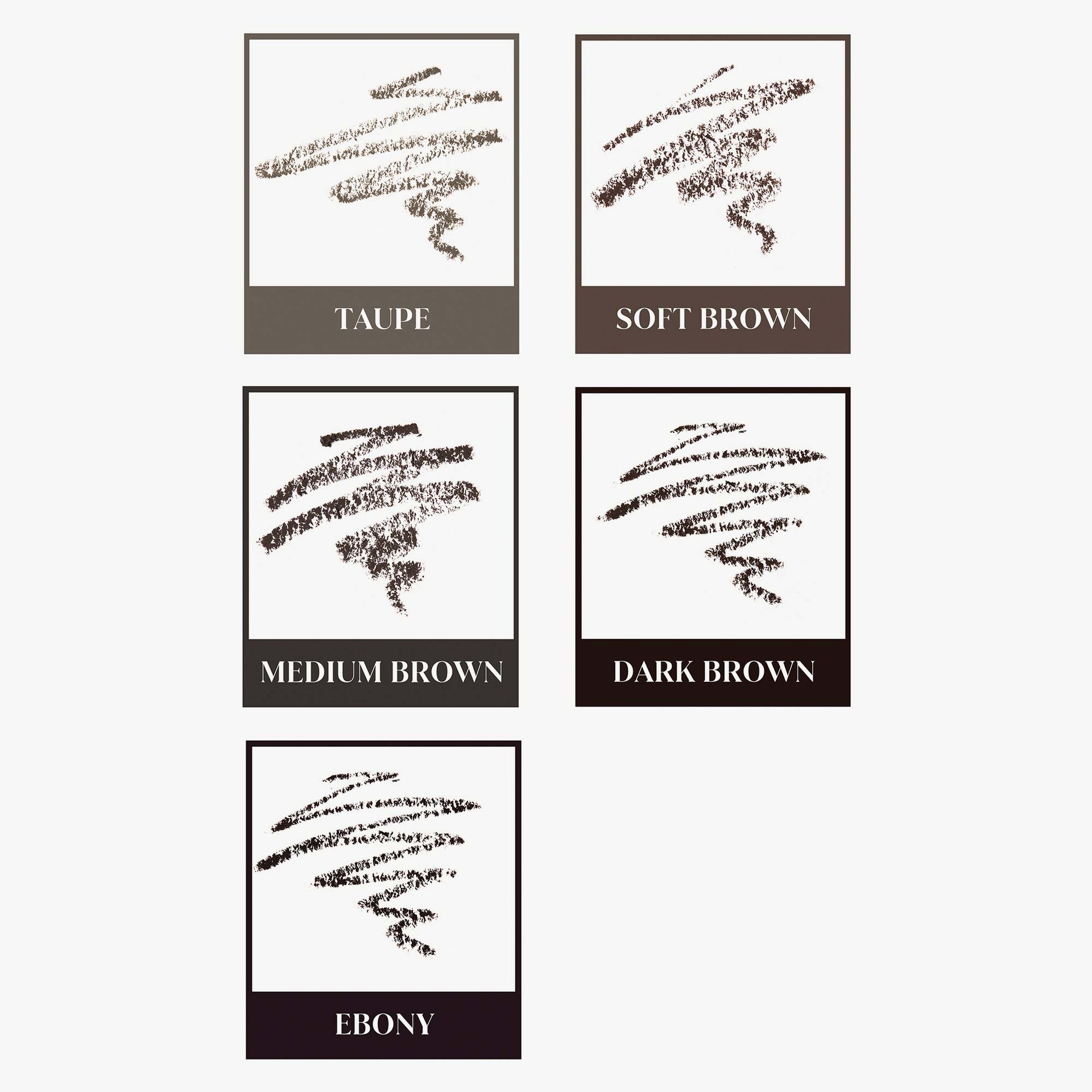 Brow Beginners Kit Swatches