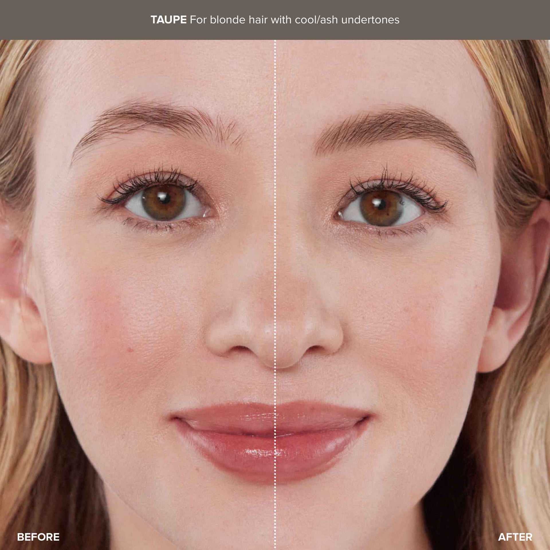 Taupe | Sculpted & Defined Brow Kit  Before & After - Taupe