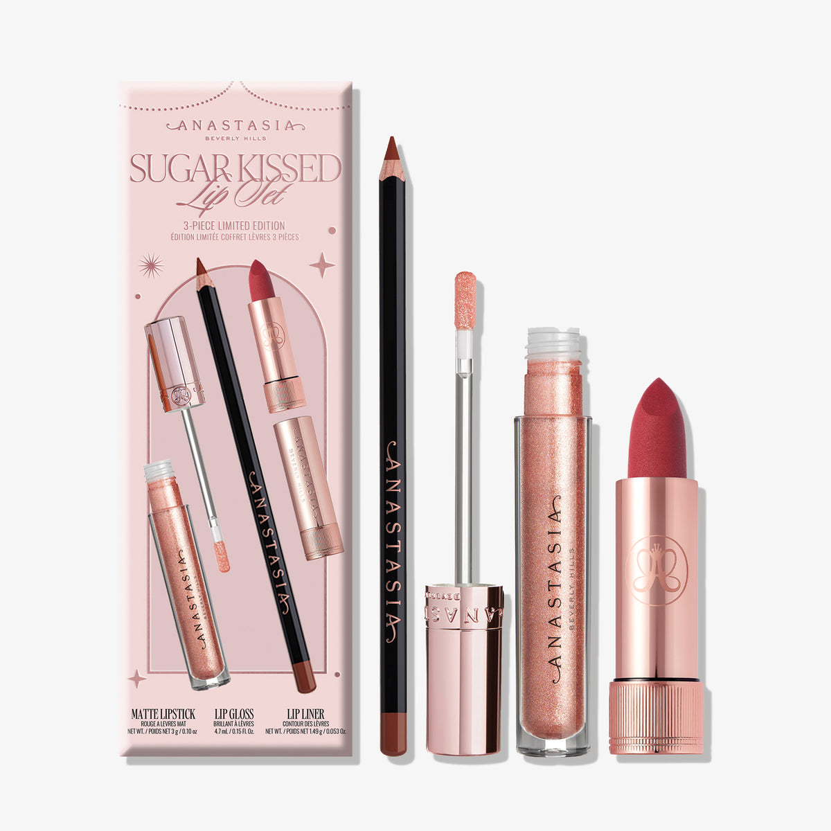 Sugar Kissed | Limited Edition 3-Piece Holiday Lip Set