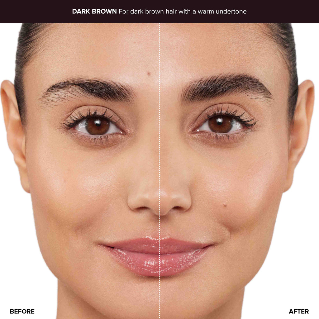 Dark Brown | Perfectly Shaped Brow Duo Before & After
