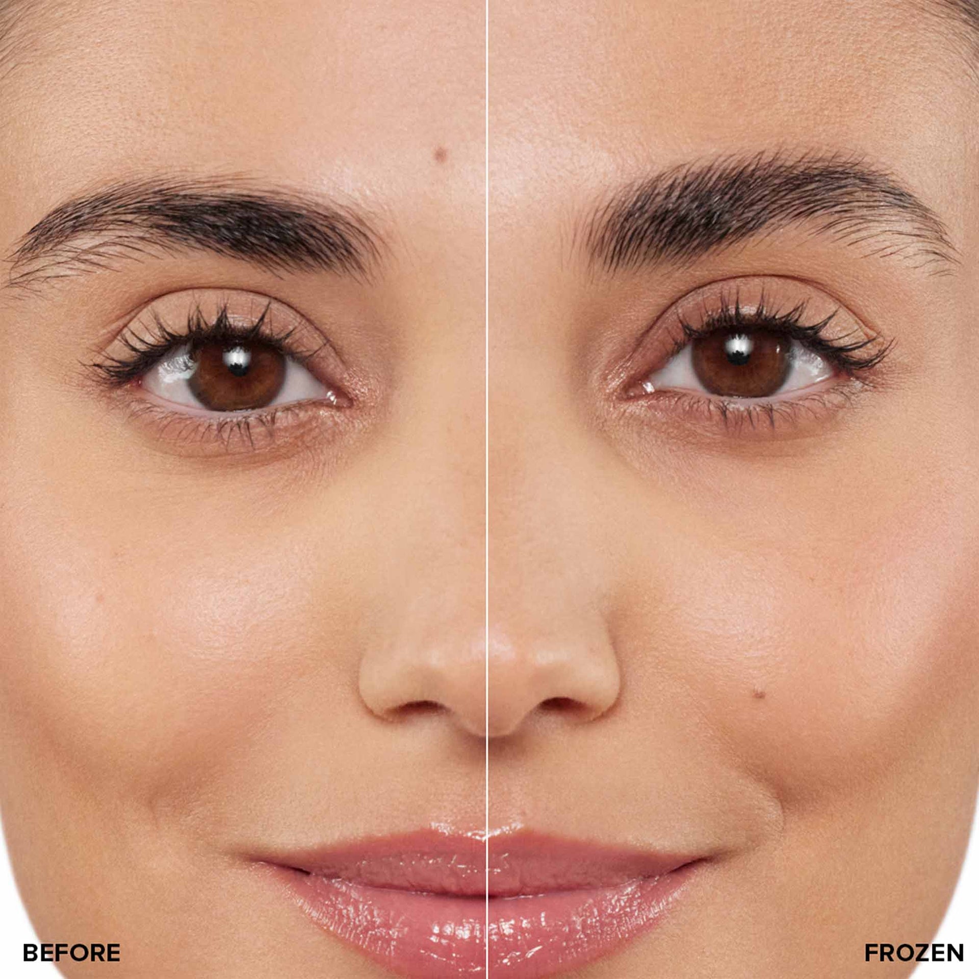 Brow Freeze Gel Before & After