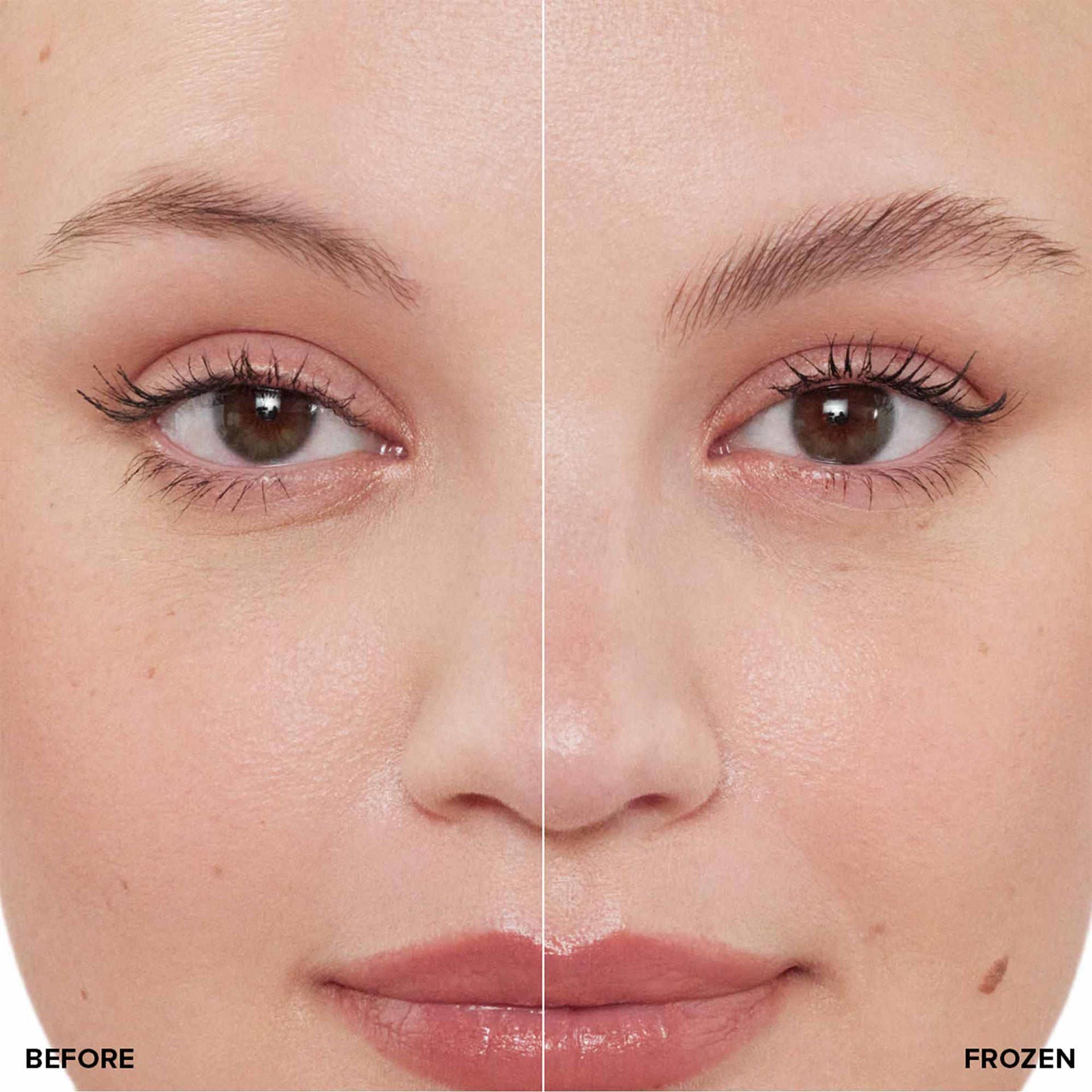Brow Freeze Gel Before & After