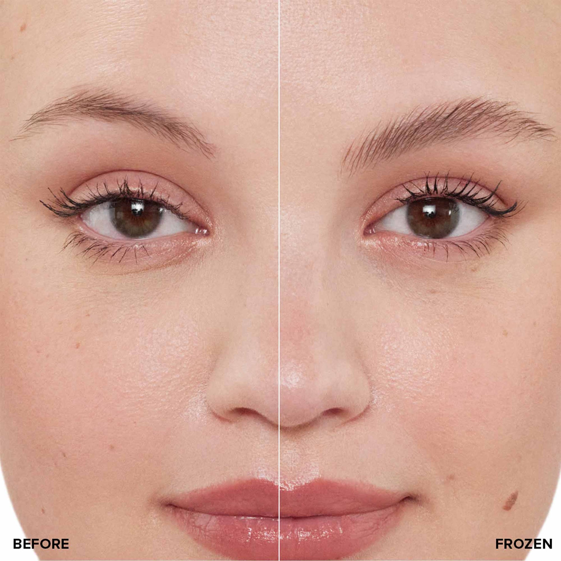 Brow Freeze Gel Before & After 