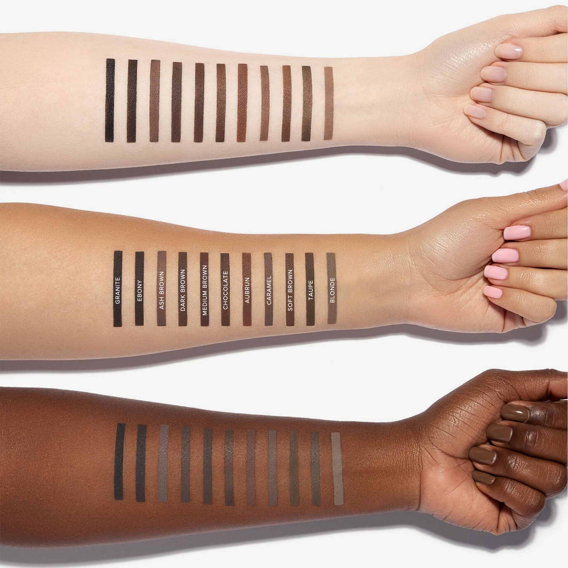 DIPBROW® Pomade Arm Swatches 