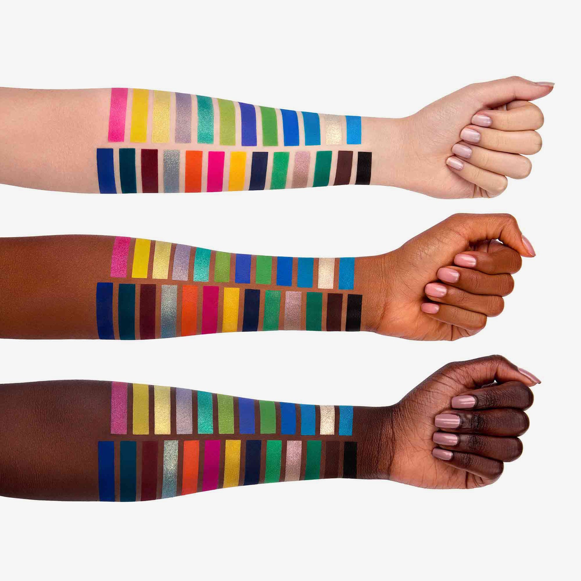 NORVINA® Pro Pigment Palette Vol. 2 Arm Swatches 