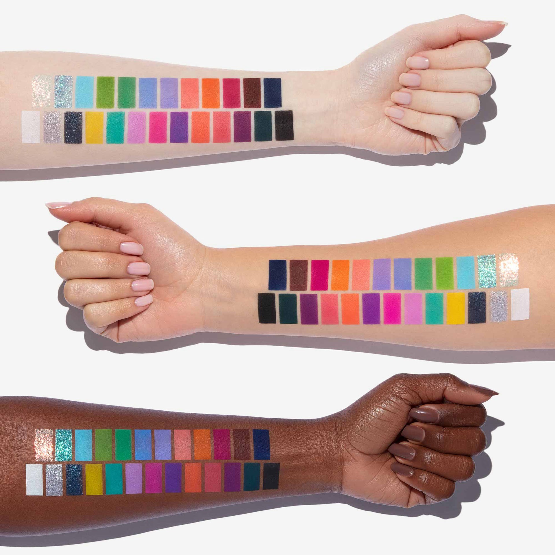 NORVINA® Pro Pigment Palette Vol. 6 Arm Swatches 