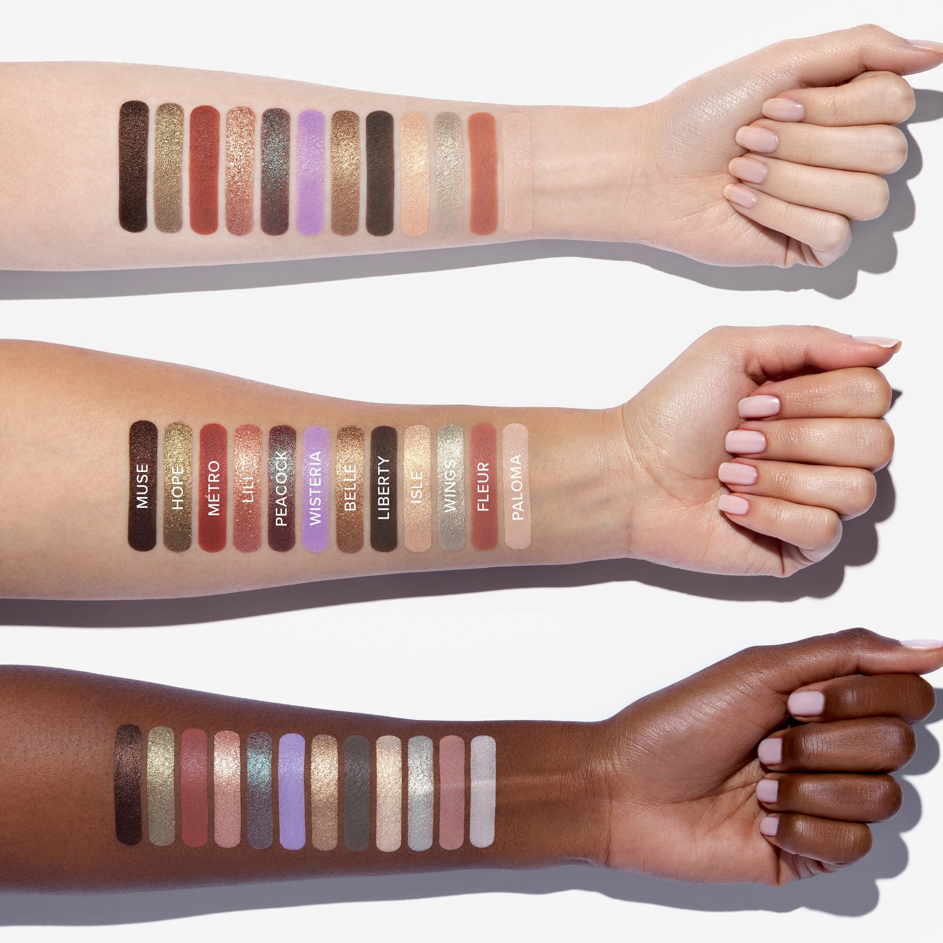 Nouveau Palette Arm Swatches 