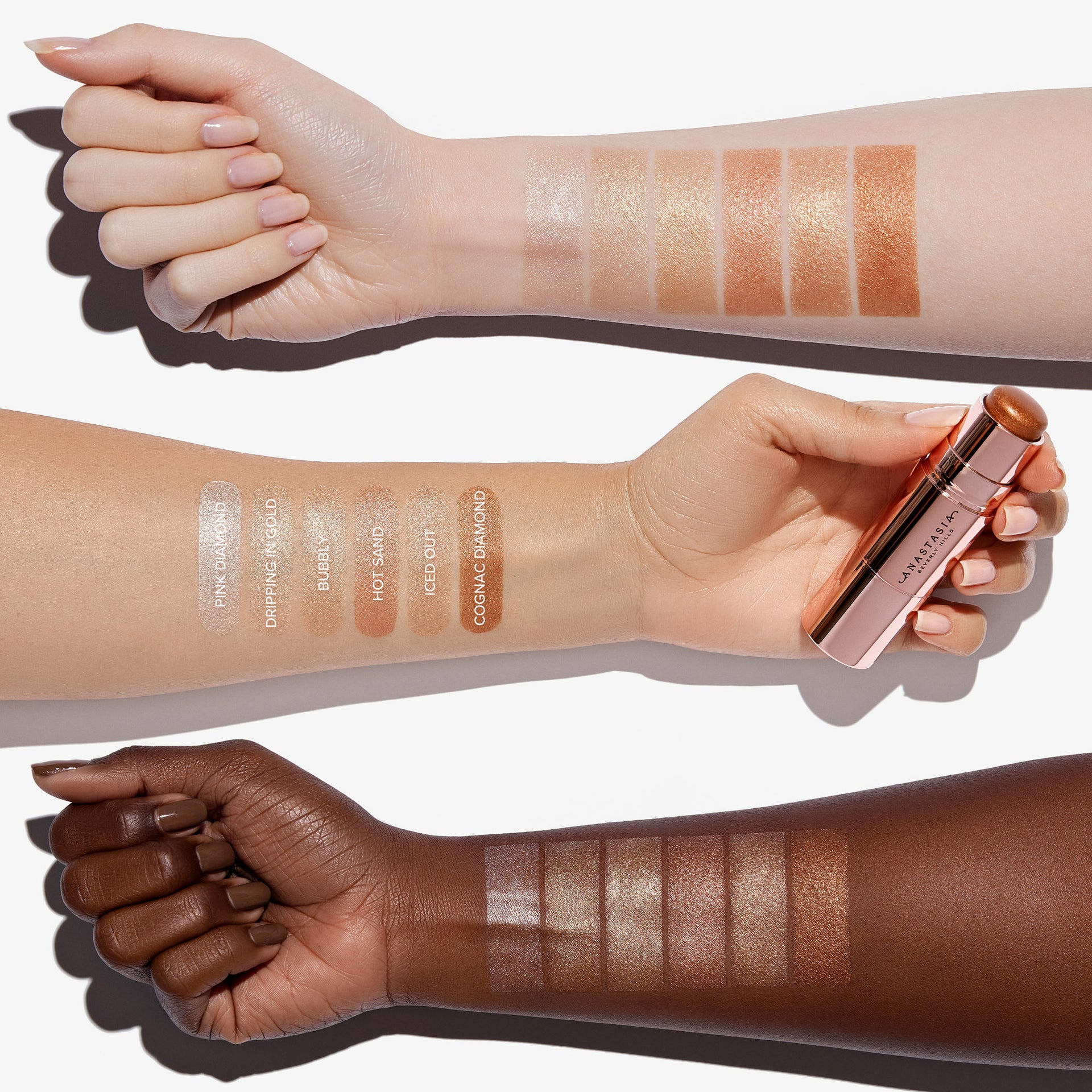 Stick Highlighter Light Arm Swatches 