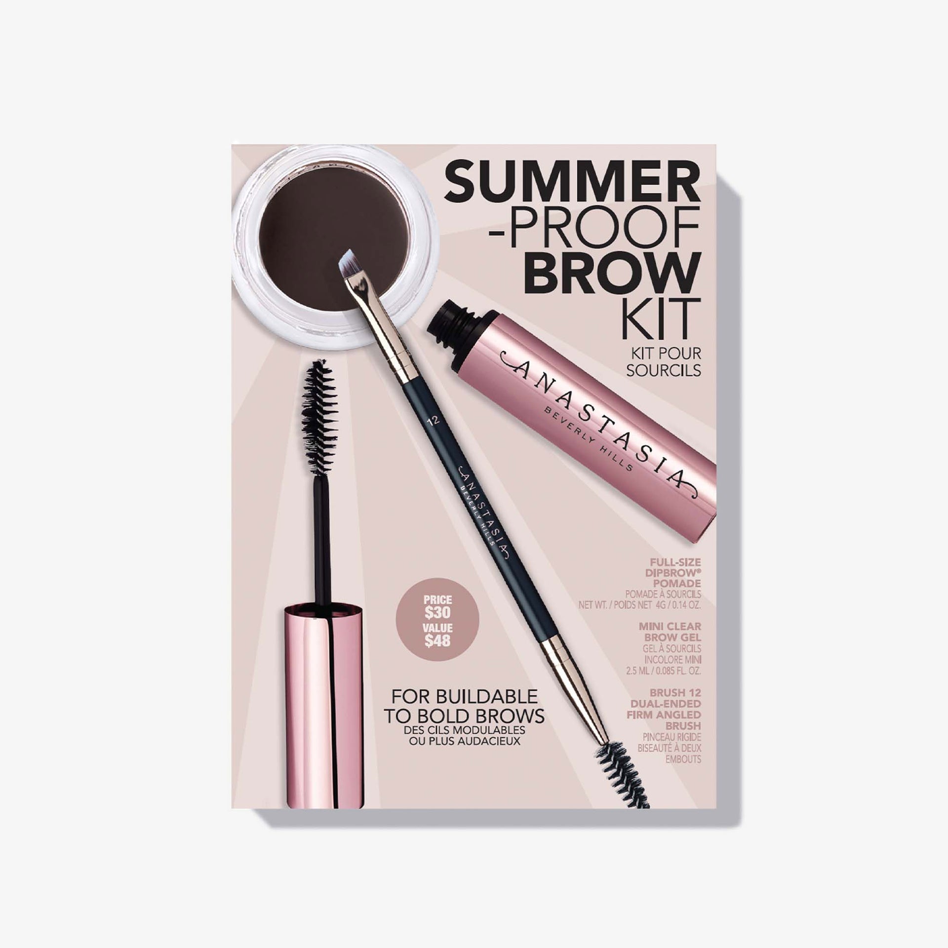 Ebony | Summer-Proof Brow Kit - Ebony 