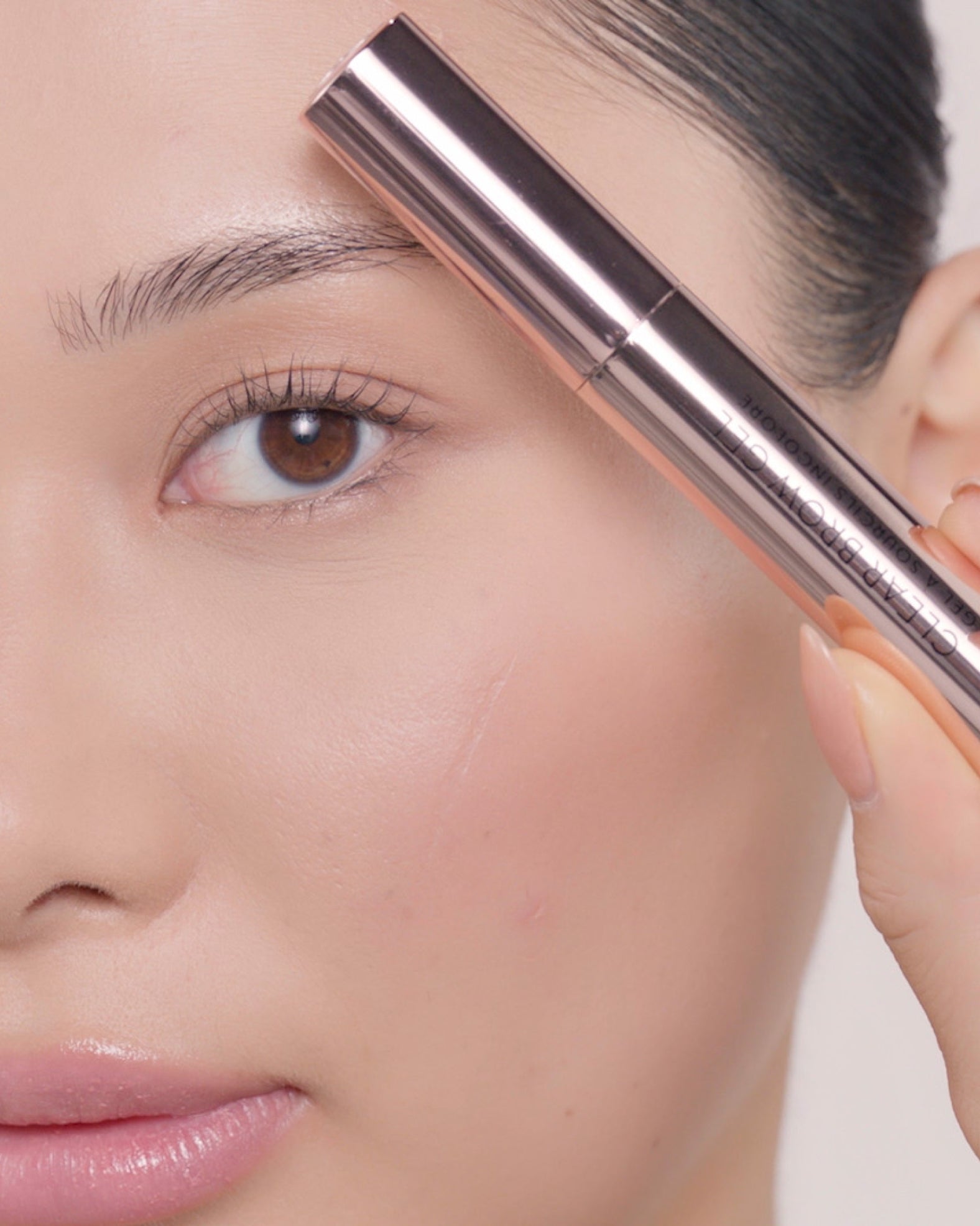 Applying Clear Brow Gel