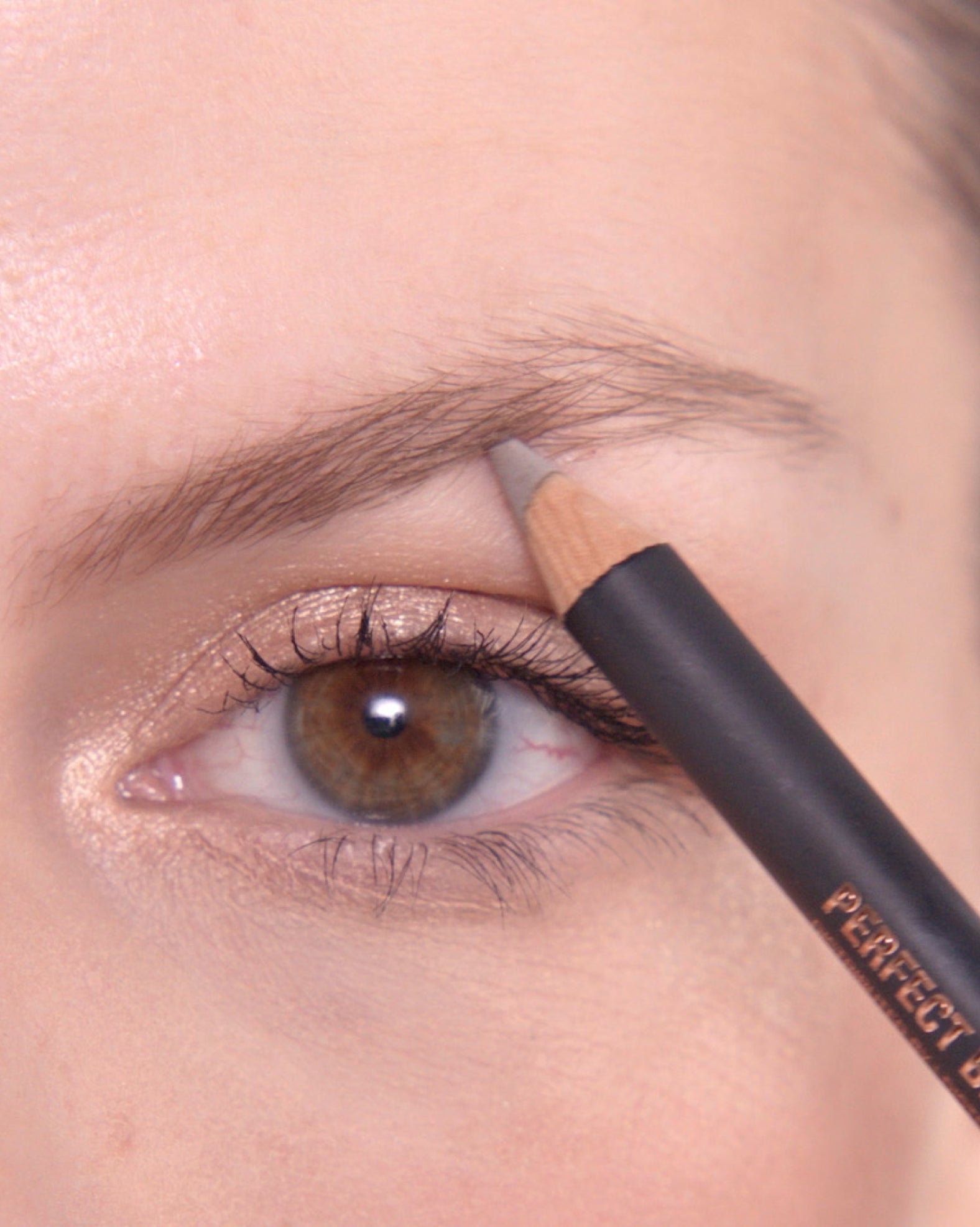 Applying Perfect Brow Pencil in Taupe