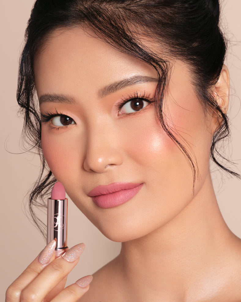 WEARING: HUSH ROSE & MUTED MAUVE