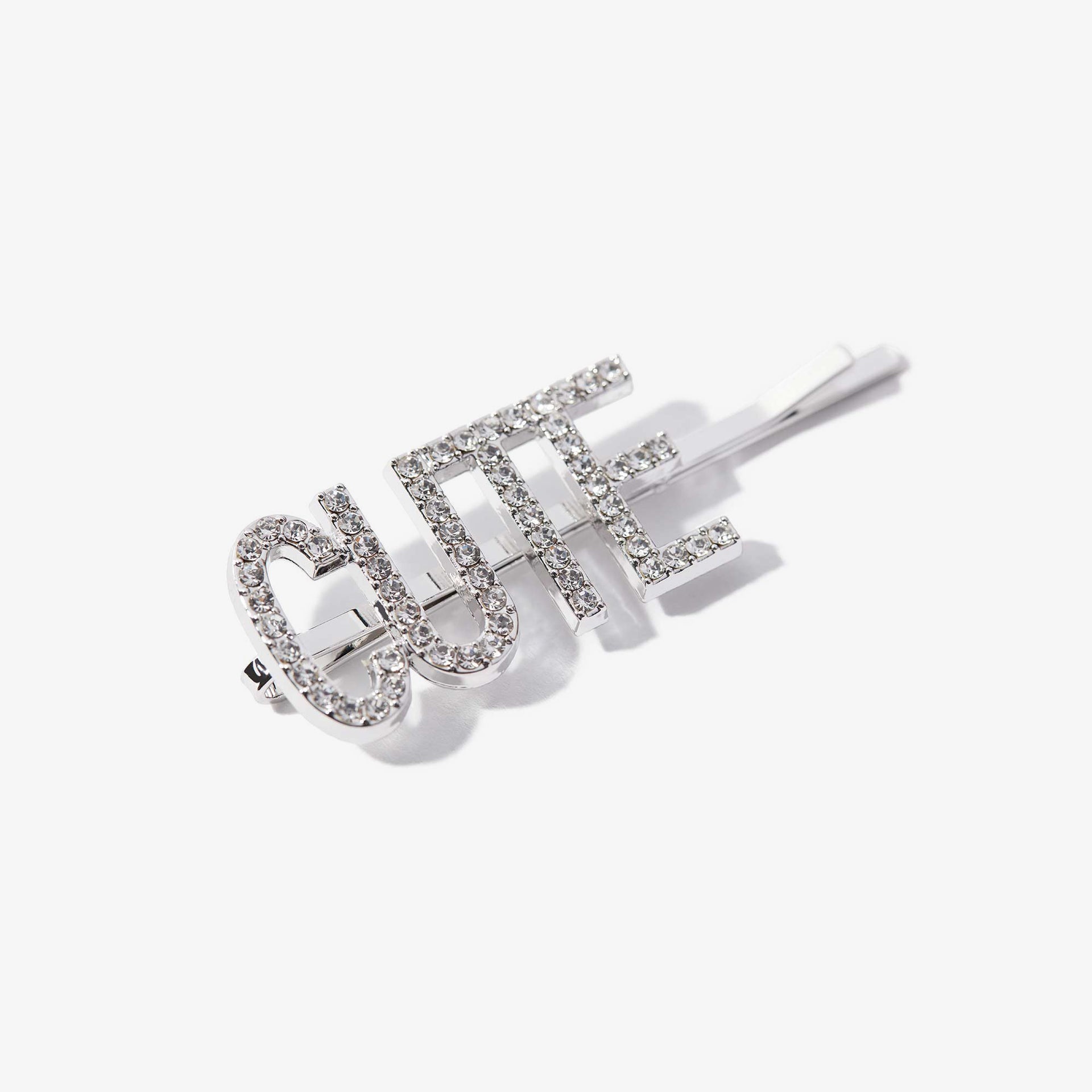 ABH Glam Hairpins - Silver Rhinestone Cute