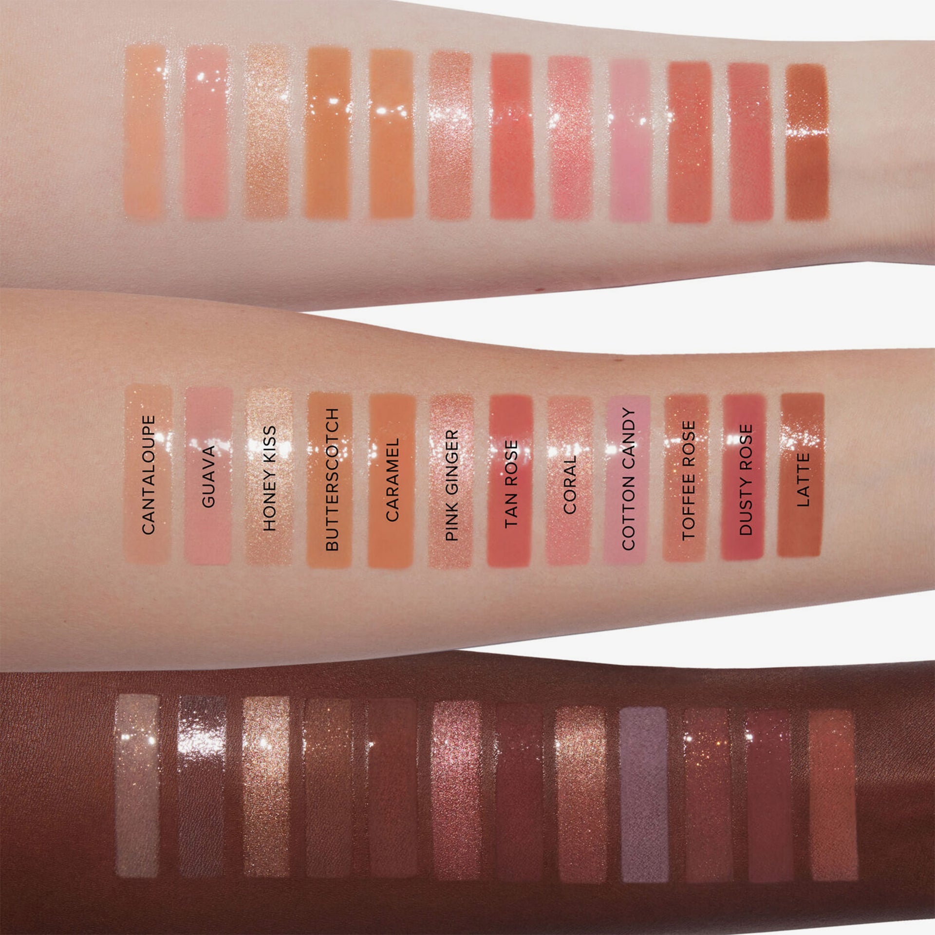 Lip Gloss Arm Swatches 