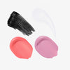 Two Blurring Serum Blush, Clear Mini Lip Gloss, Mini Lash Sculpt Swatches