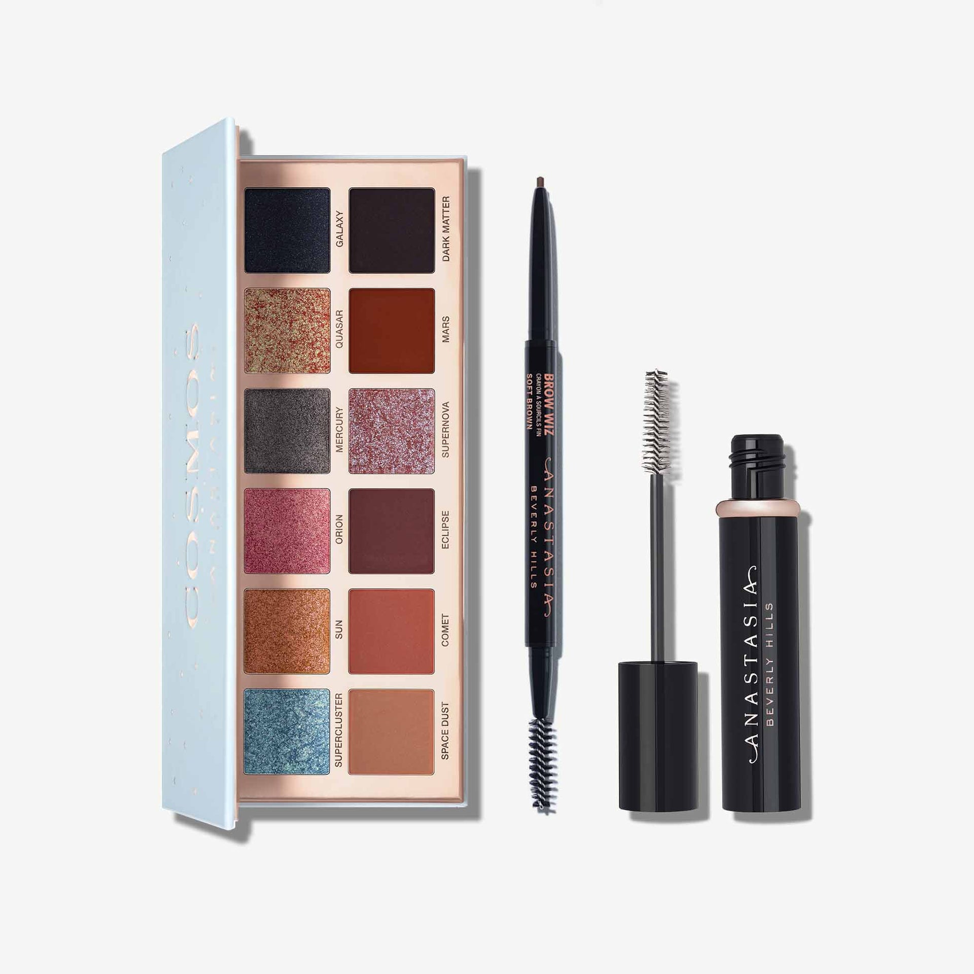 Soft Brown |Lash Sculpt Lengthening & Volumizing Mascara + Cosmos Eyeshadow Palette + Brow Wiz® - Soft Brown
