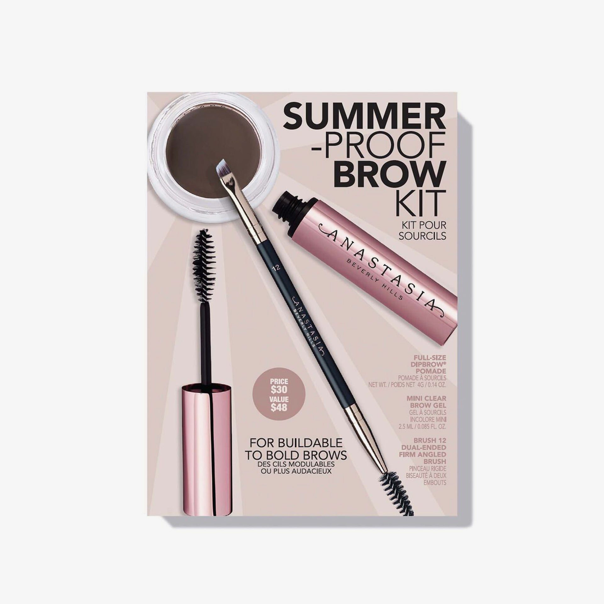 Dark Brown |Summer-Proof Brow Kit - Dark Brown
