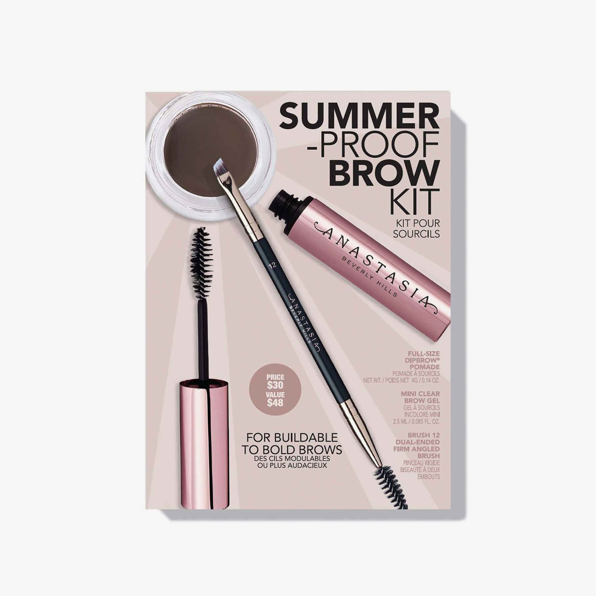 Medium Brown |Summer-Proof Brow Kit - Medium Brown