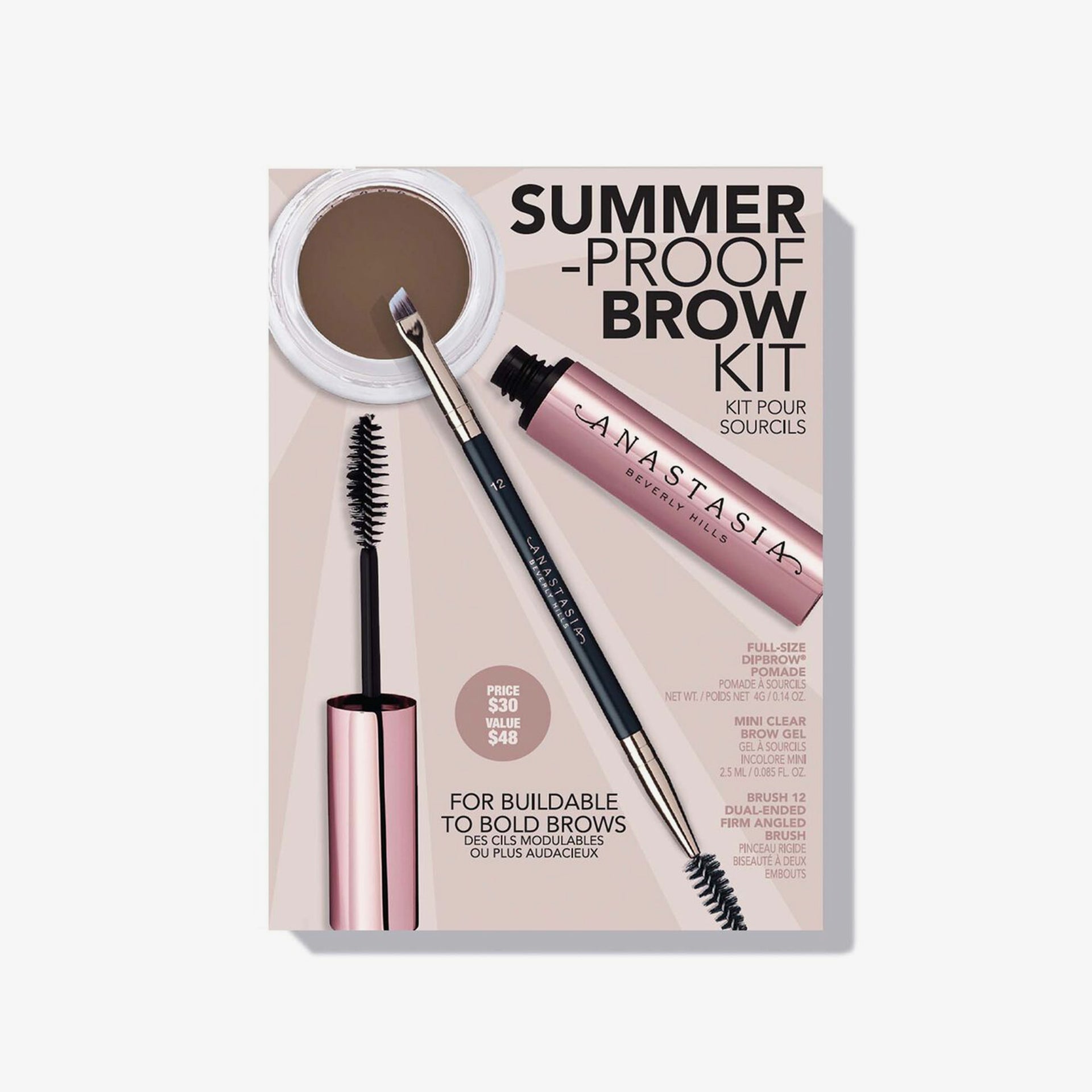Soft Brown |Summer-Proof Brow Kit - Soft Brown