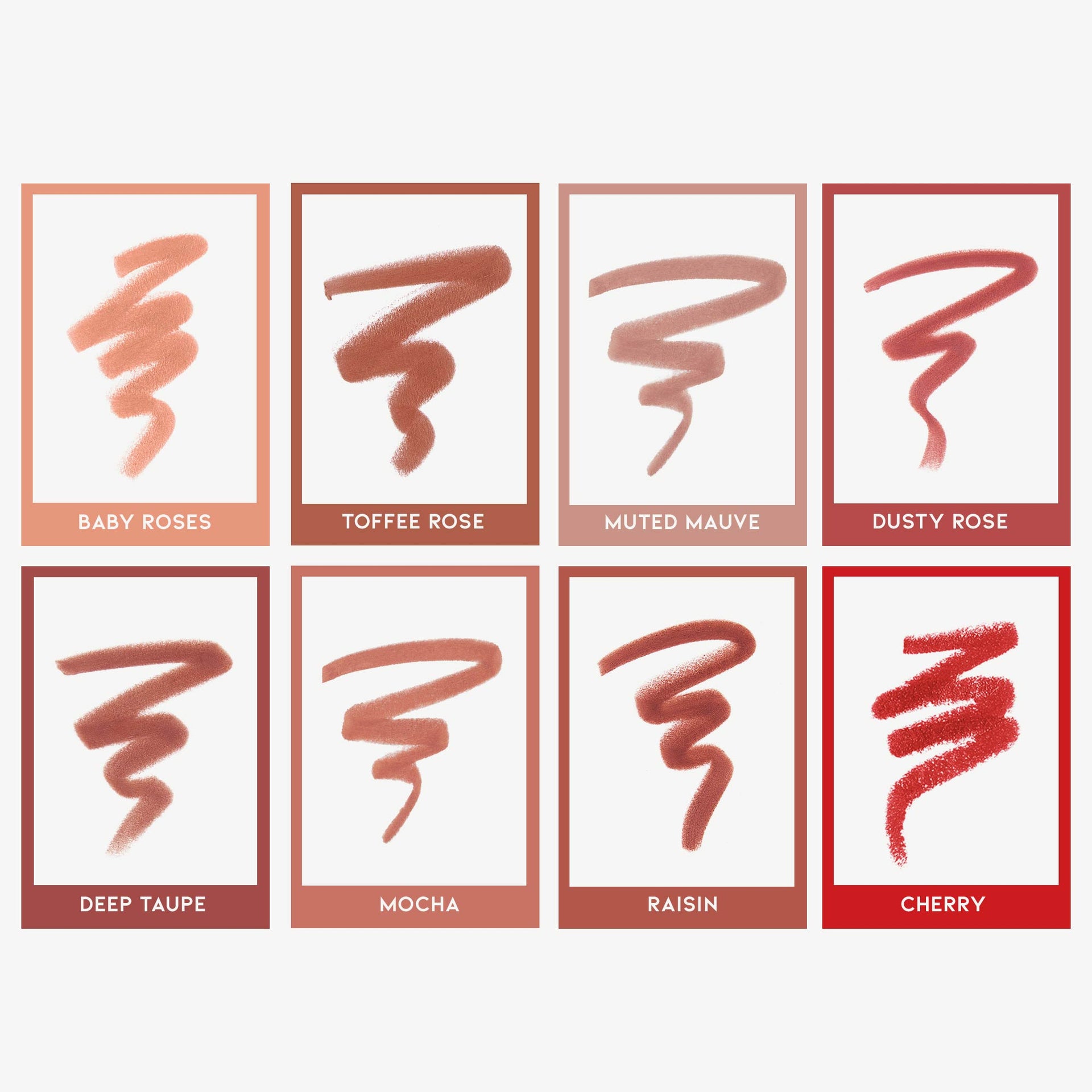 Deluxe Mini Lip Liner Set Swatch