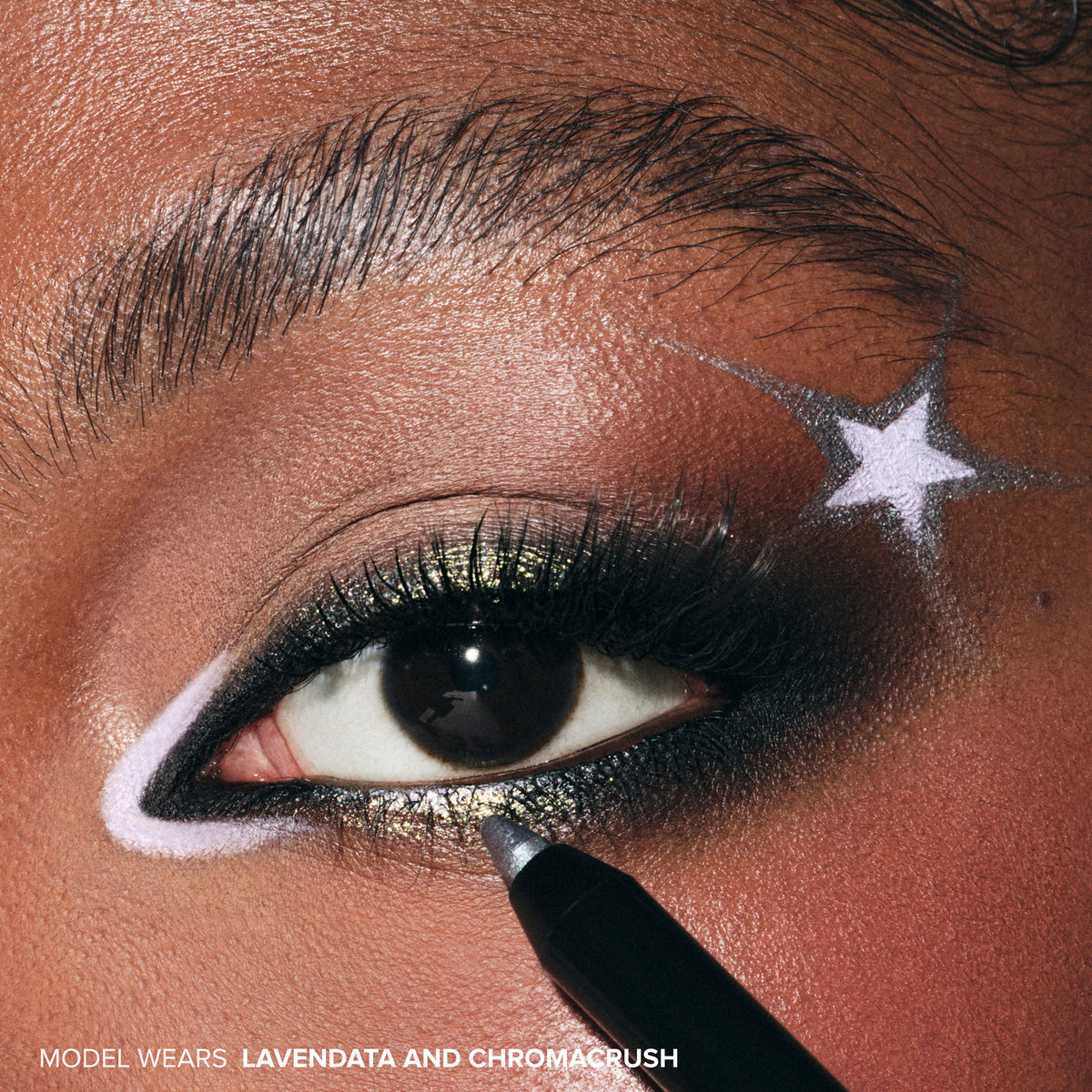 Model wears Lavendata and Chromacrush