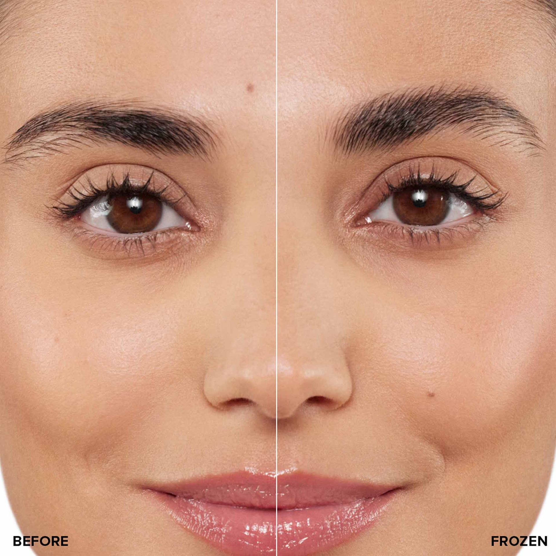 Brow Freeze Gel Before & After 