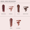 Enigma | Kiss Theory Lip Balm Alt:
Define + Shine Deep Neutrals
Brown Sugar, Rosewood
Vellum, Midnight Rouge
Engima, Cool Brown
