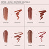 Sunsetter | Kiss Theory Lip Balm Alt:
Define + Shine Mid-tone Neutrals
Sunsetter, Sandstone
Gingerline, Parchment
Silk, Rosewood
Charm, Dusty Rose