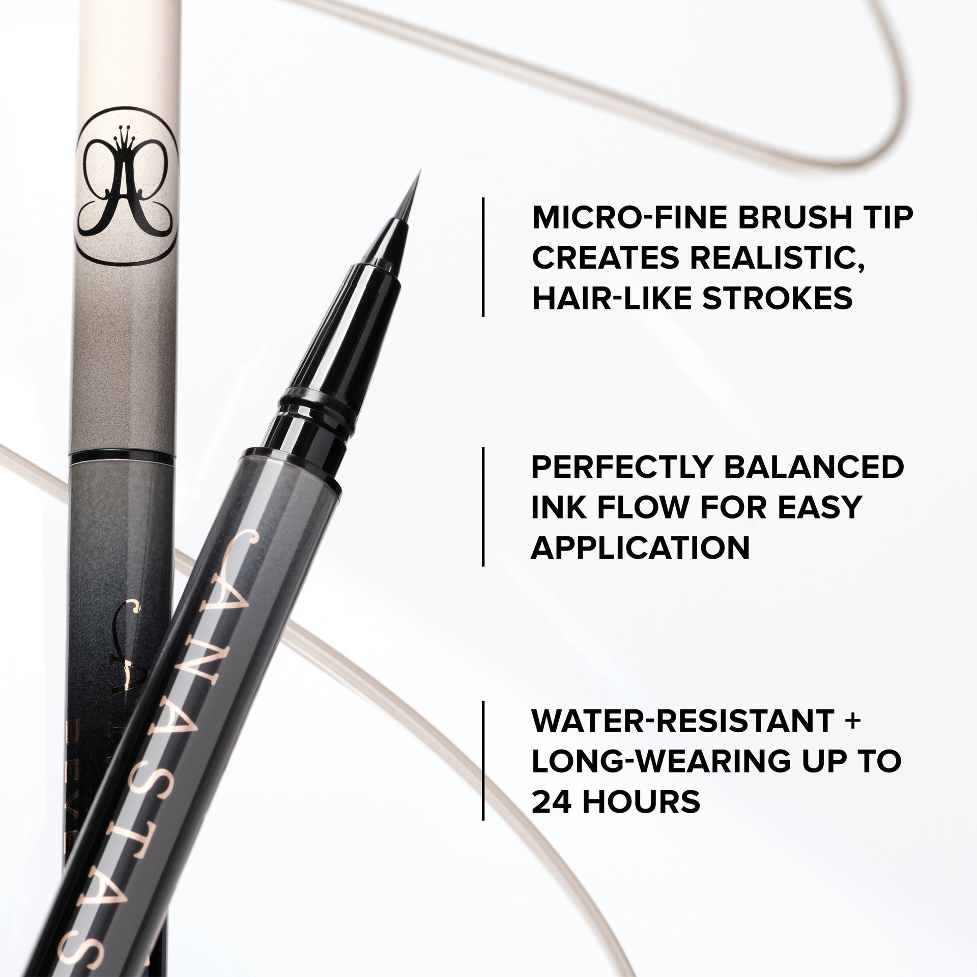 Frozen & Fuller-Looking Brow Duo Alt
Micro-fine brush top creates realistic, hair-like strokes
Perfectly balanced ink flow for easy application
Water-resistant + long-wearing up to 24 hours