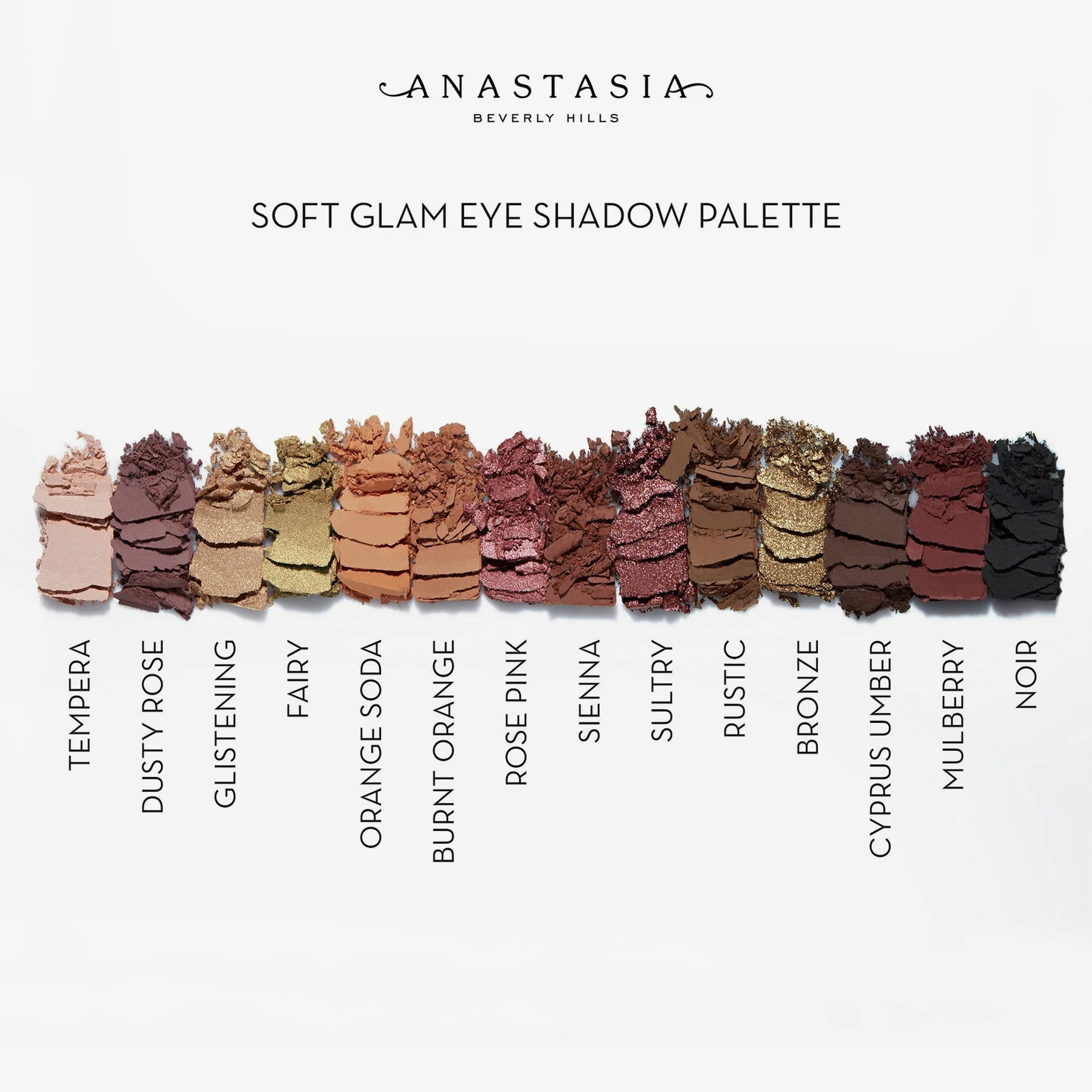 Soft Glam Eyeshadow Palette Swatches